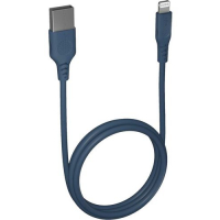 NONAME Кабели для смартфонов и планшетов Vipe Кабель Vipe, Lightning (m) - USB (m), 1.2м, MFI, в оплетке, 2.4A, синий [vpcblmfipvcblue] превью