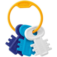 CHICCO Прорезыватели Ключи на кольце Прорезыватель для зубов Chicco Ключи на кольце пластик синий (от 3 мес) превью