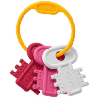 CHICCO Прорезыватели Ключи на кольце Прорезыватель для зубов Chicco Ключи на кольце пластик розовый (от 3 мес) превью
