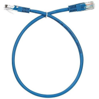 NONAME Сетевые кабели и СКС ANP511_0.5M_B Патч-корд ANP511_0.5M_B литой (molded), UTP, cat.5E, 0.5м, 4 пары, алюминий омедненный, 1 шт, синий превью
