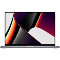 APPLE Ноутбуки A2485 Ноутбук Apple MacBook Pro A2485, 16.2", Apple M1 Pro 10 core 16ГБ, 1ТБ SSD, Mac OS, серый космос [mk193b/a] превью