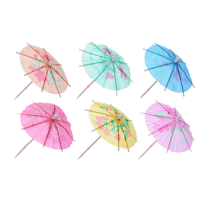 Капитан Весельчак  437-072 Пики декоративные 30шт, 100мм, цветные, "Зонтики" превью