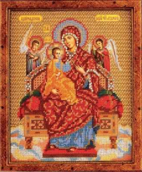 Кроше (Радуга бисера) Набор для вышивания иконы B-172 "Богородица Всецарица"  превью