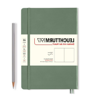    Записная книжка Leuchtturm, A5, нелинованный 123 страницы, оливковая, мягкая обложка превью